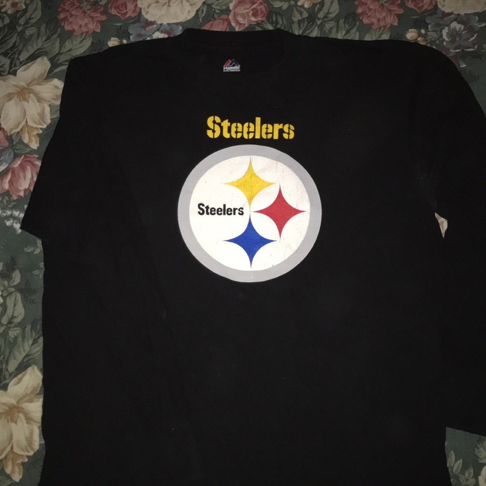 Pittsburgh Steelers Black Long Sleeve Shirt Large